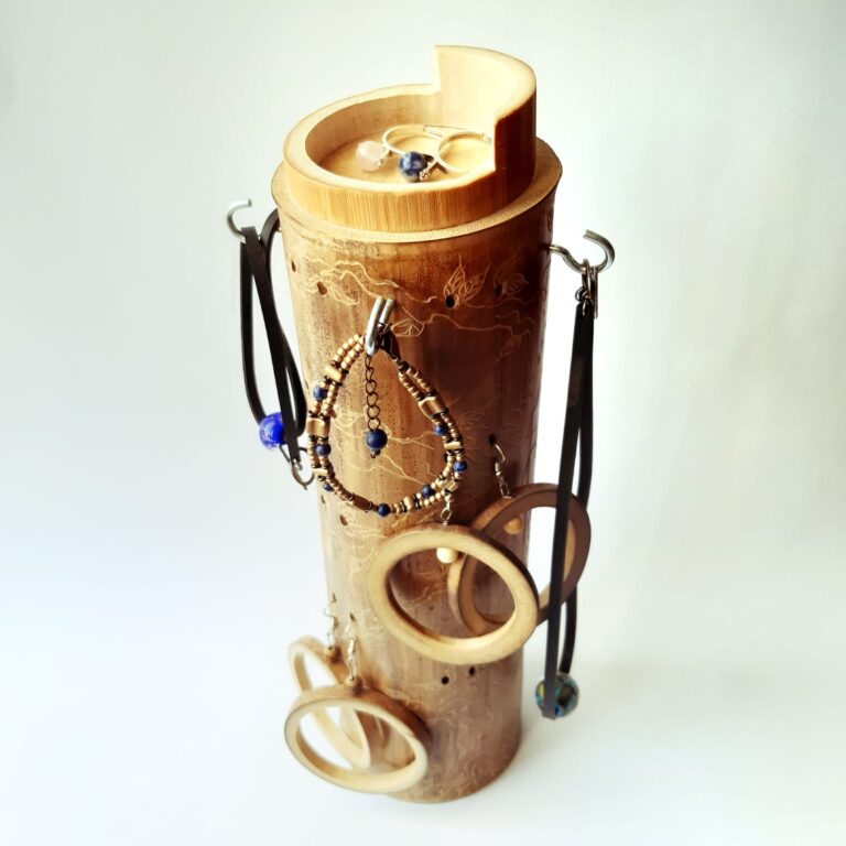 porte bijoux en bambou par bambouka